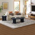 Tapered Tabletop Side Table Black Antique Black Mdf