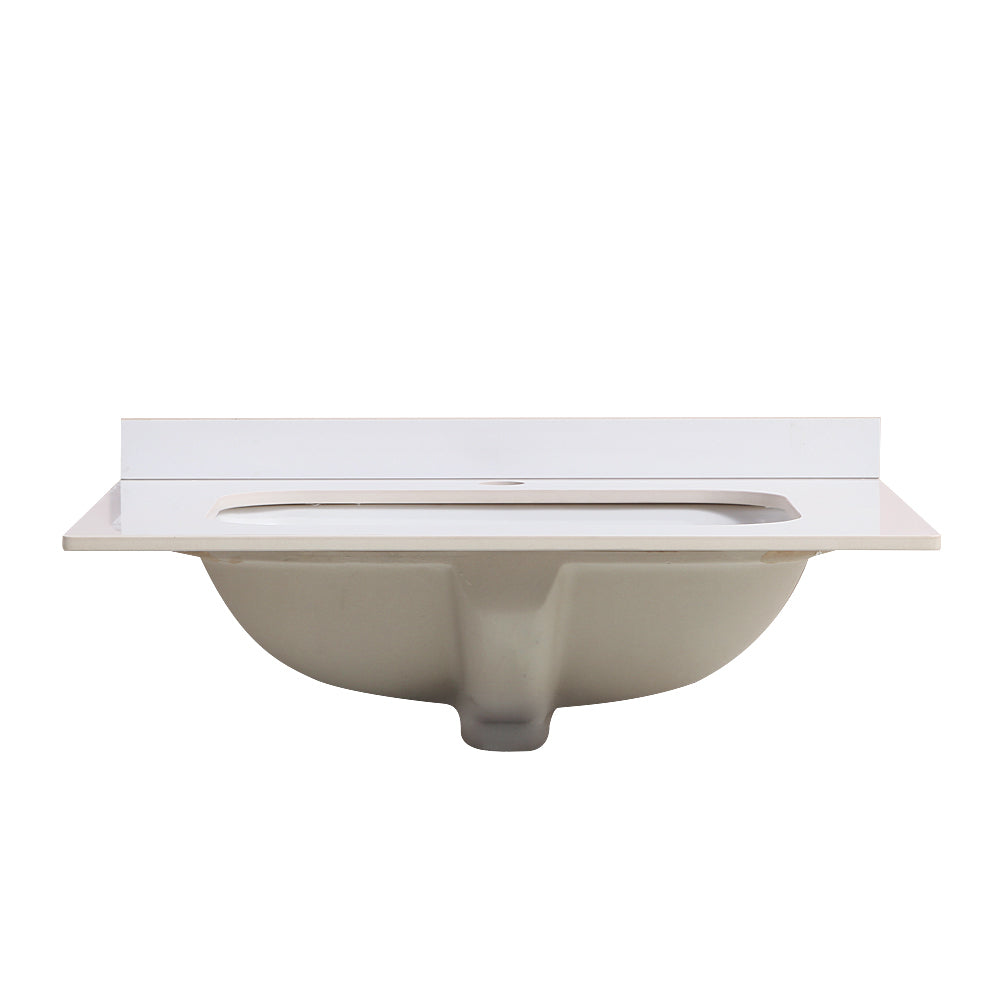 24" Bathroom Vanity Bathroom Vanity Withe White Marble