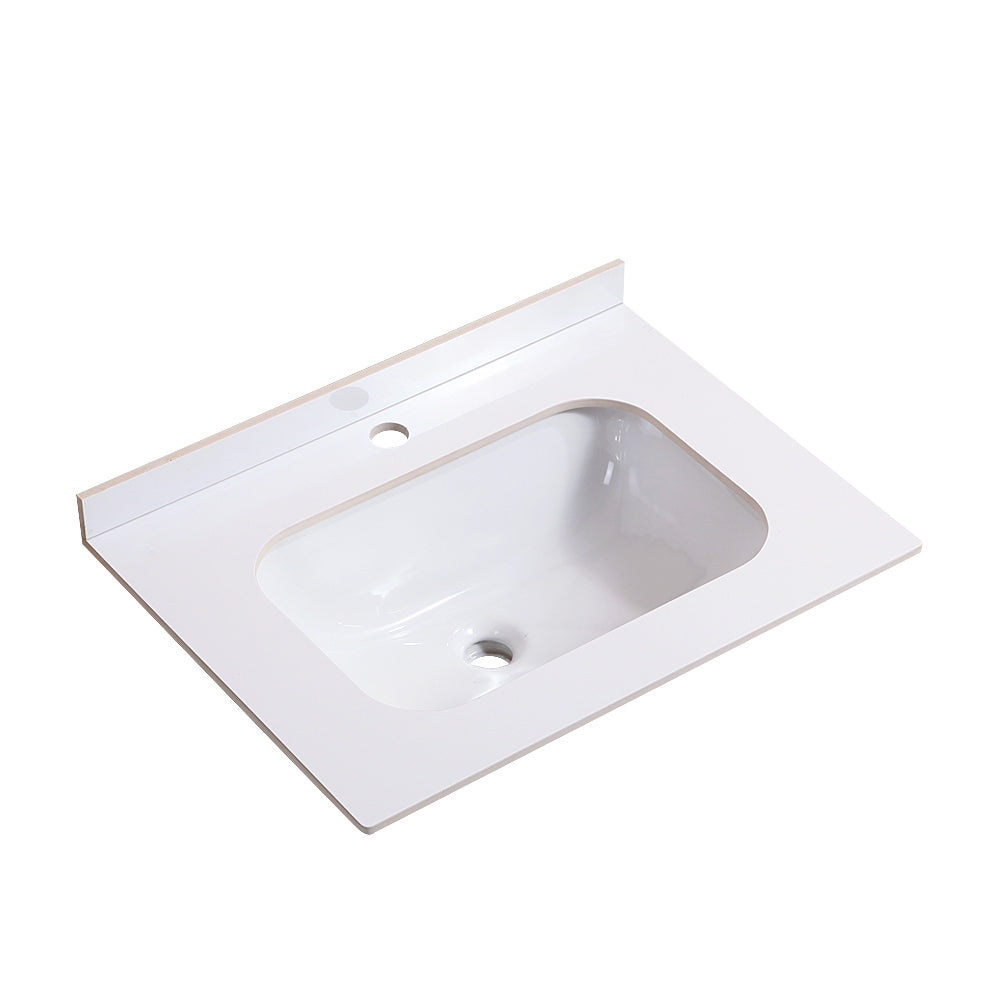 24" Bathroom Vanity Bathroom Vanity Withe White Marble