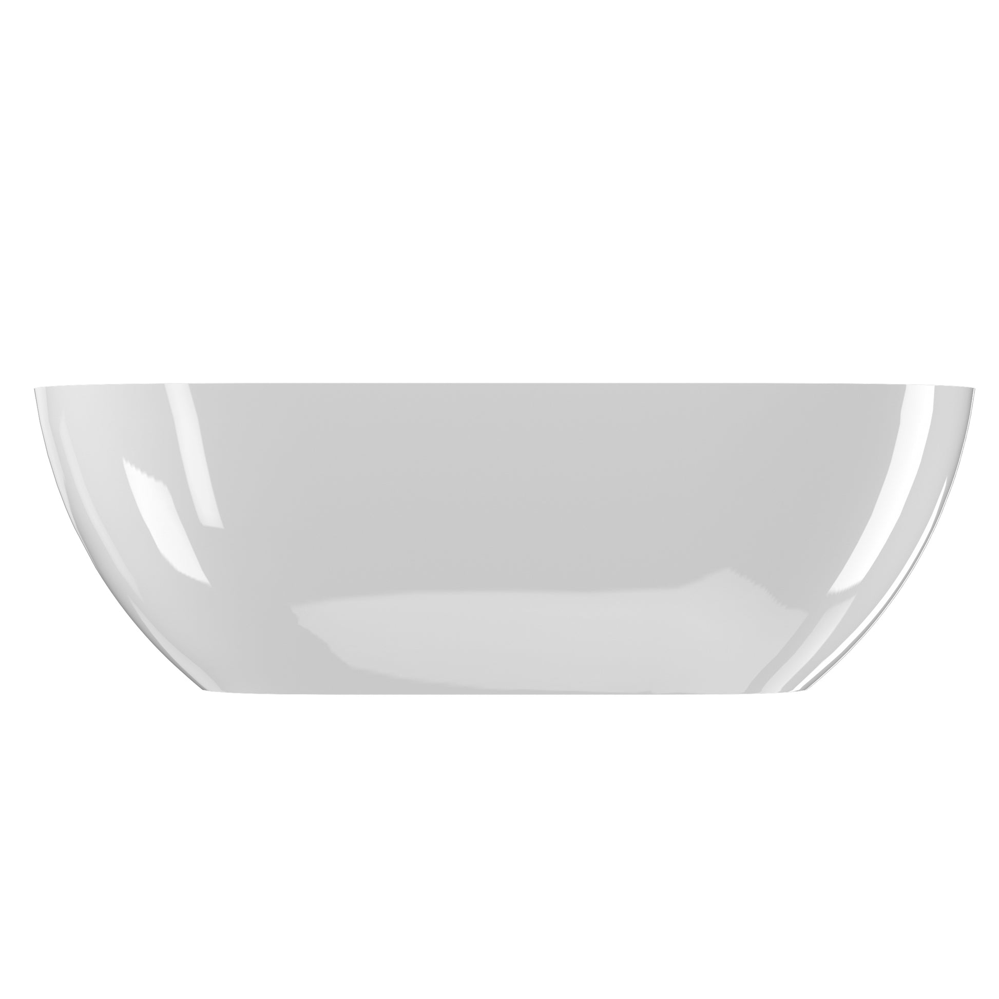 63" Freestanding Solid Surface Bathtub, Luxury Engineered Stone Resin Freestanding Soaking Bathtub With Overflow And Pop Up Drain For Contemporary Bathroom, Glossy White 23S03 63Gw Gloss White Solid Surface