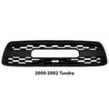 Front Grille For 1St Gen 2000 2001 2002 Toyota Tundra Trd Pro Grill With Letters W E Light Black Abs Abs