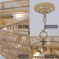 Same As W1340P155977 L1019 5 Bohemian Style Woven Pendant Light 23.6 Inch Rattan Ligh Large Rattan Pendant Light With 5 Tier Rattan Chandelier Wood Wood Farmhouse Iron