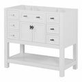 36'' Bathroom Vanity Without Top Sink, White Cabinet Only, Modern Bathroom Storage Cabinet With 2 Soft Closing Doors And 6 Drawers Not Include Bathroom Vanity Sink 4 White 2 1 Soft Close Doors