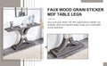 Modern Minimalist Style Natural Gray Wood Foyer Table, Equipped With Mdf Wood Tabletop And Mdf Stainless Steel Bracket, Enhances The Beauty And Artistic Atmosphere Of The Home, Suitable For Foyer .Fxg Gray Mdf