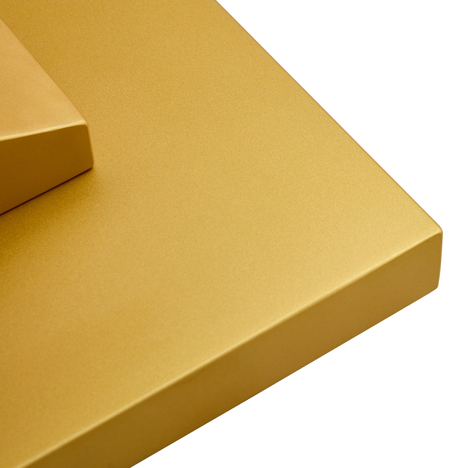 A Modern Minimalist Style Foyer Table With White Tabletop, Gold Bracket, And Bottom Plate, Enhancing The Beauty And Artistic Atmosphere Of The Home, Suitable For The Foyer Fxg White Gold Mdf