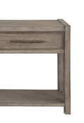 Cypress Lane 54 Inch Sofa Table, No Assembly Required, White Oak Finish Greige Gray Primary Living Space Modern,Transitional Freestanding Oak Rectangular Drawers Console Tables Rectangular Wood