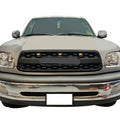 Front Grille For 1St Gen 2000 2001 2002 Toyota Tundra Trd Pro Grill With Letters W E Light Black Abs Abs