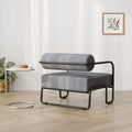 Living Room Iron Sofa Chair, Lazy Individual Chair, Balcony Leisure Chair Color: Gary Grey Corduroy