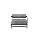 Living Room Iron Sofa Chair, Lazy Individual Chair, Balcony Leisure Chair Color: Gary Grey Corduroy