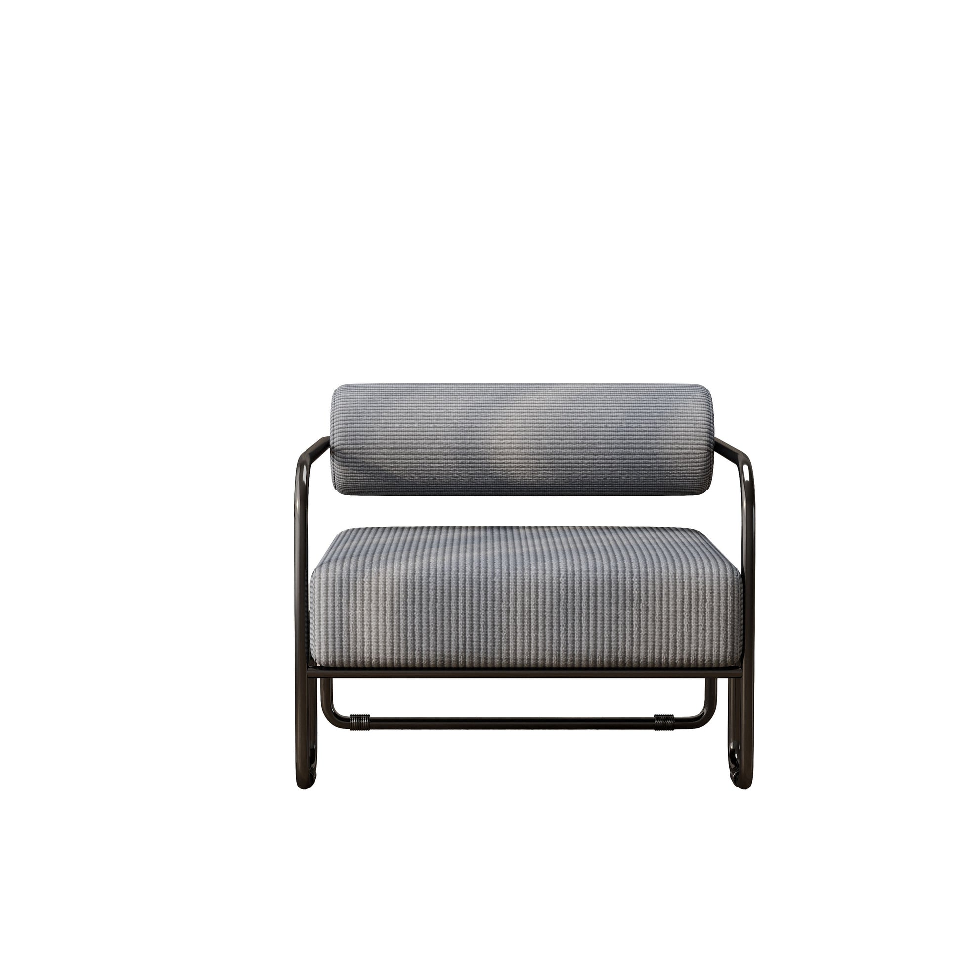 Living Room Iron Sofa Chair, Lazy Individual Chair, Balcony Leisure Chair Color: Gary Grey Corduroy