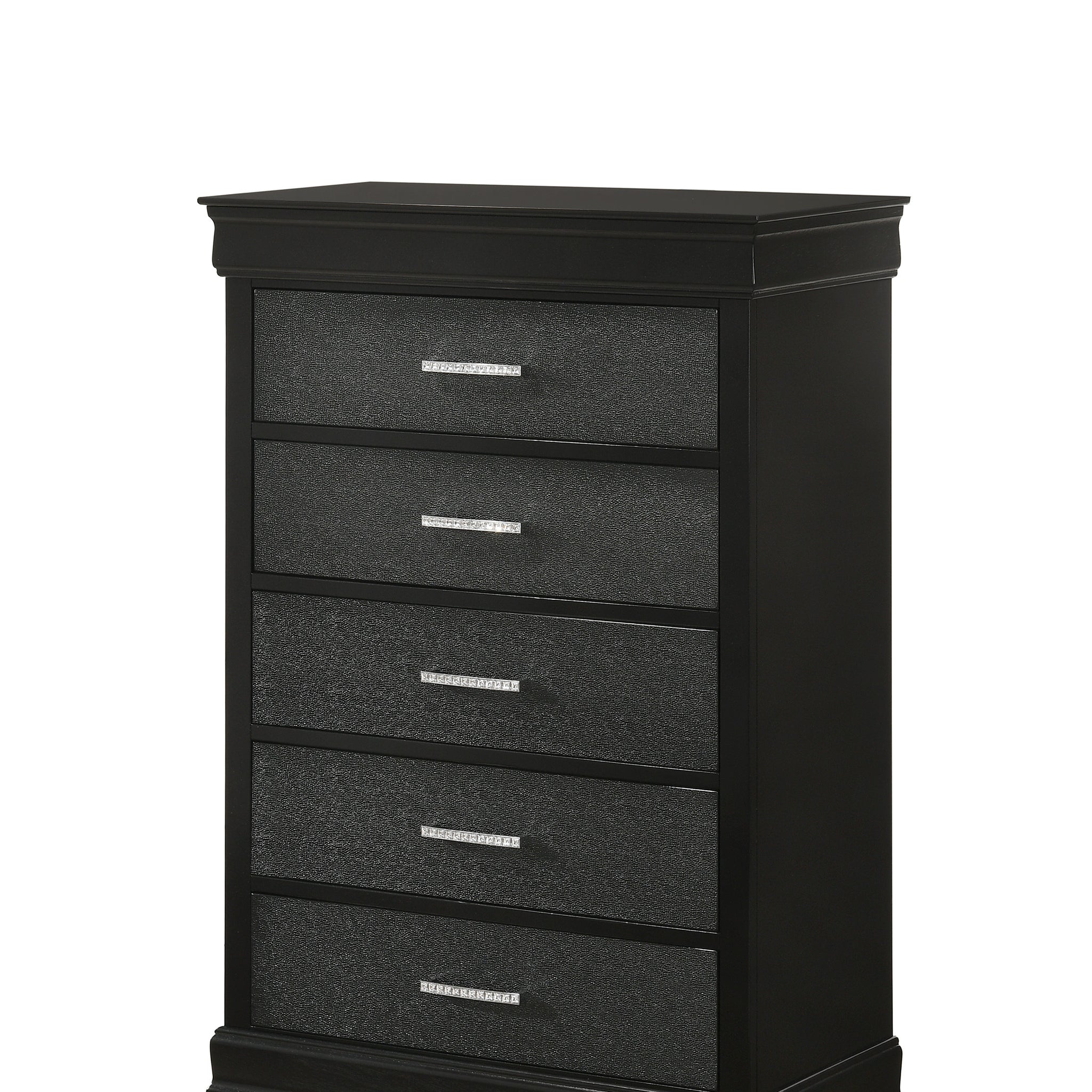 Amalia Chest Black Black Wood