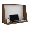 Wall Desk, Desktop Shelf, Mahogany White Multicolor Particle Board Particle Board