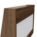 Vasco Wall Desk, Desktop Shelf, Mahogany White Multicolor Particle Board Particle Board