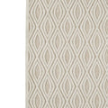 Rectangular Polypropylene Rug With Geometric Pattern, Medium, Beige Beige Fabric