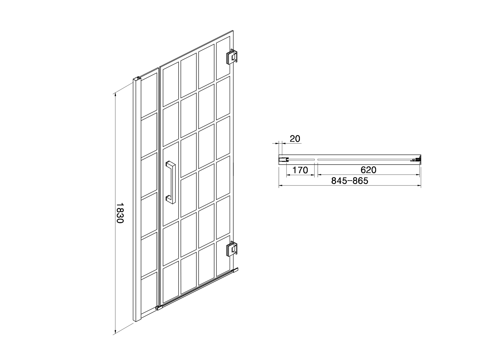 Shower Door 34" W X 72" H Pivot Frameless Shower Door With Pattern Glass, Open Entry Design In Matte Black Matte Black Glass