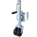 Trailer Jack, Boat Trailer Jack 34.5 In, Bolt On Trailer Tongue Jack Weight Capacity 1500 Lb, With Pp Wheels And Handle For Lifting Rv Trailer, Horse Trailer, Utility Trailer, Yacht Trailer Silver Iron