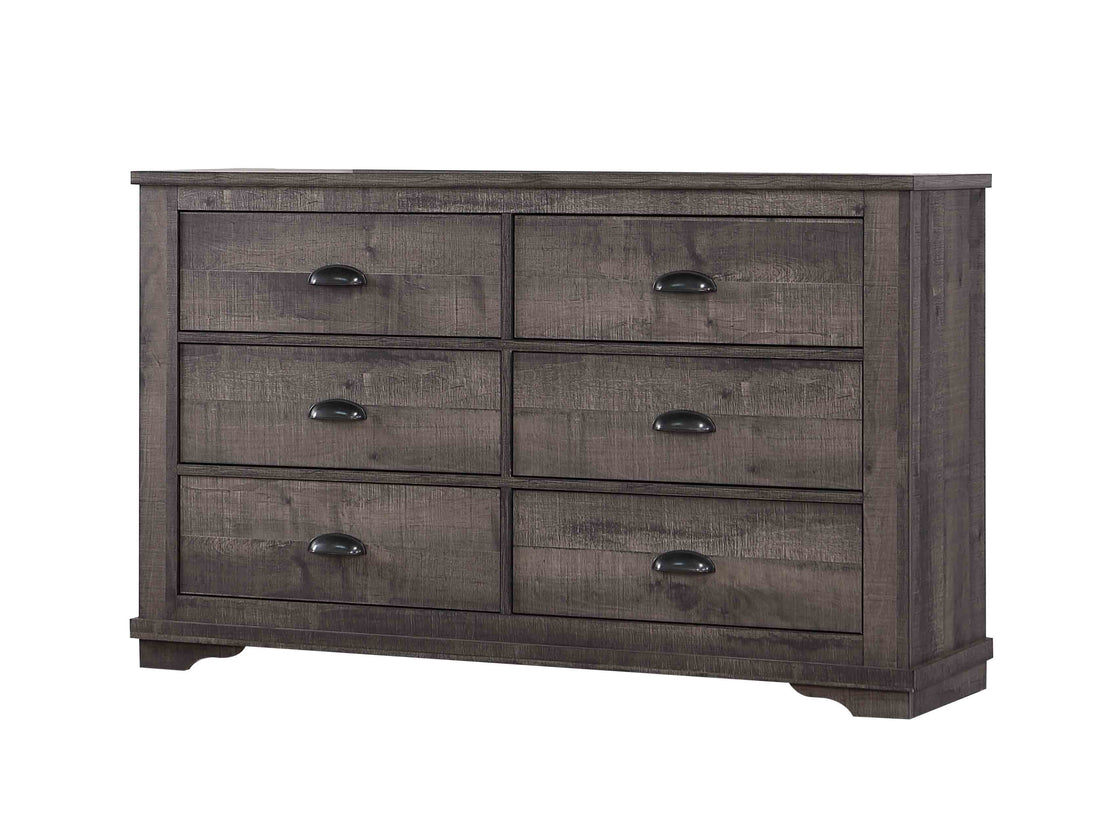 Coralee Dresser Dark Brown Dark Brown Wood