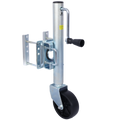 Trailer Jack, Boat Trailer Jack 32.8 In, Bolt On Trailer Tongue Jack Weight Capacity 1000 Lb, With Pp Wheels And Handle For Lifting Rv Trailer, Horse Trailer, Utility Trailer, Yacht Trailer Silver Steel