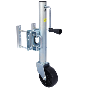 Trailer Jack, Boat Trailer Jack 32.8 In, Bolt On Trailer Tongue Jack Weight Capacity 1000 Lb, With Pp Wheels And Handle For Lifting Rv Trailer, Horse Trailer, Utility Trailer, Yacht Trailer Silver Steel