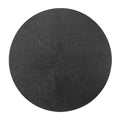 47.25'' Round Mdf Coffee Table End Table Short Leisure Tea Table Cross Legs Metal Base, Easy To Assemble,Black Black Mdf Iron