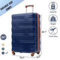 Luggage With Tsa Lock Spinner Wheels Hardside Expandable Luggage Travel Suitcase Check In Luggage Abs 24