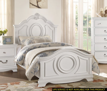 Classic White Finish Panel Bed Traditional Style Full Size Bed Bedroom Furniture Wooden Box Spring Required Full White Wood Bedroom Classic,Traditional Wood