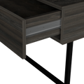 Lift Top Coffee Table, One Drawer, Two Legs, Carbon Espresso Onyx Multicolor Particle Board Particle Board