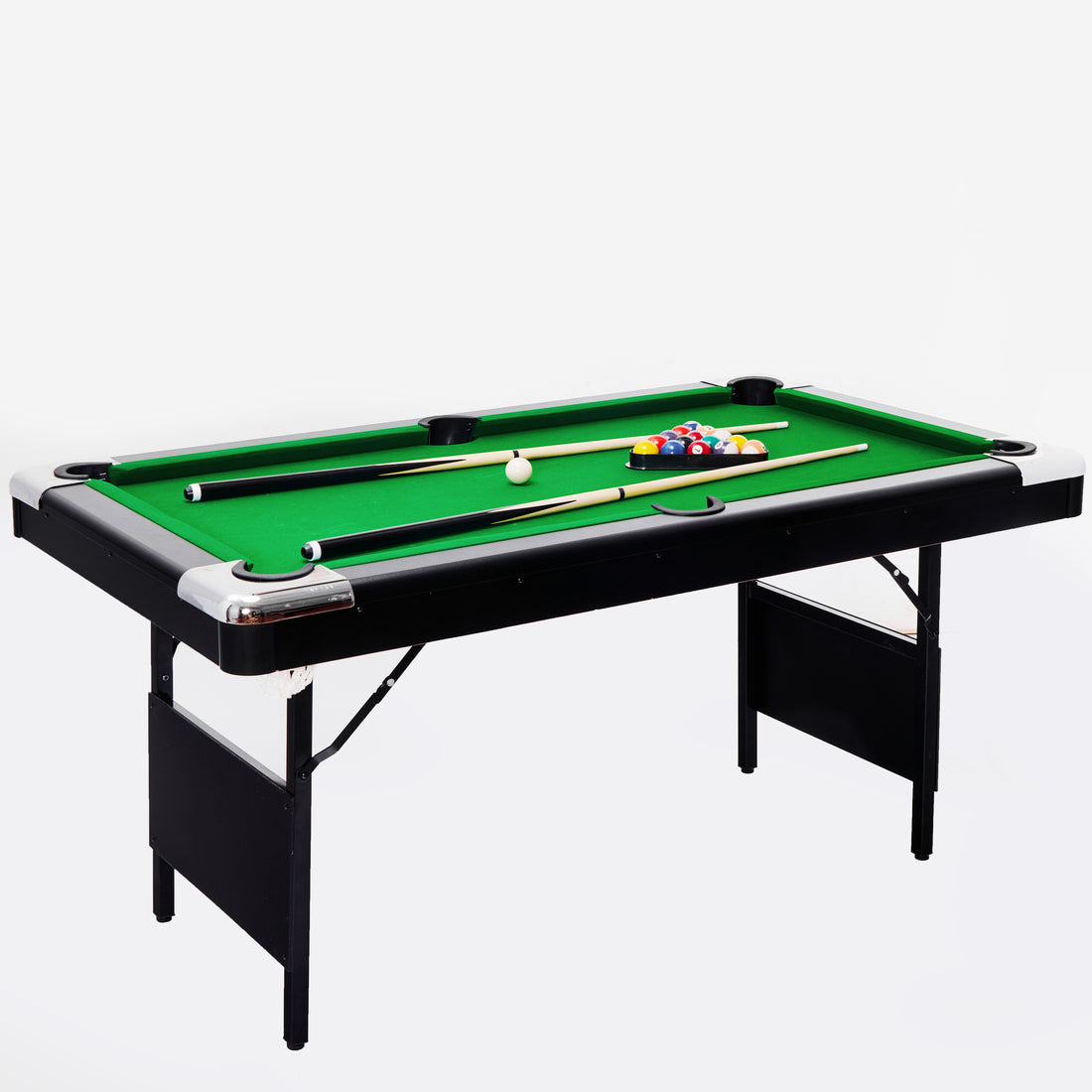 5.5Ft Billiard Table, 1.67M Pool Table,Billiards,5.5Ft Game Table,Children'S Game Table,Table Games,Family Movement, Children'S Billiard Table, Children'S Pool Table, Small Pool Table Balls Sports Black Without Foldable Primary Living Space American