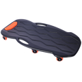 Plastic Creeper 42 Inch With Carrying Bag Blow Molded Ergonomic Hdpe Body With Padded Headrest & Dual Tool Trays 330 Lbs Capacity Orange Black Hdpe