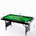 6Ft Billiard Table,6Ft Game Table, Billiards, Pool Table, Children'S Billiard Table, Children'S Pool Table, Family Game Table, Table Pool, Indooor Game, Home Used Pool Table, Ball Game, Family Game Black Without Foldable Dining Room American