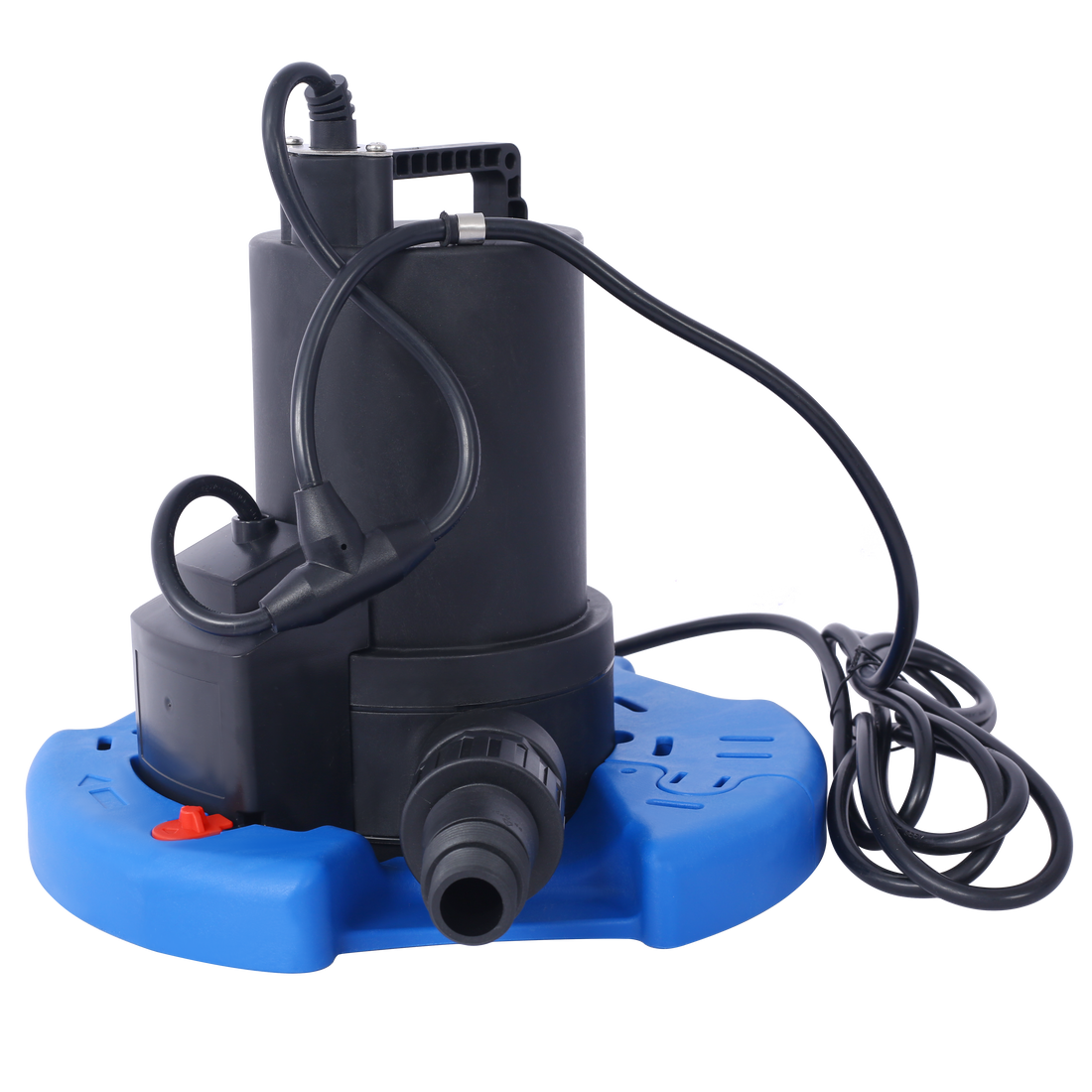 1 4 Hp Automatic Swimming Pool Cover Pump 120 V Submersible With 3 4 Check Valve Adapter1850 Gph Water Removal For Pool, Hot Tubs, Rooftops, Water Beds And More Black Blue Abs