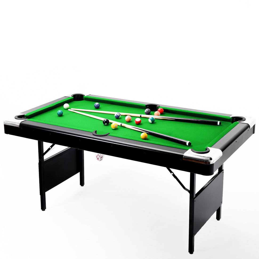 5.5Ft Billiard Table, 1.67M Pool Table,Billiards,5.5Ft Game Table,Children'S Game Table,Table Games,Family Movement, Children'S Billiard Table, Children'S Pool Table, Small Pool Table Balls Sports Black Without Foldable Primary Living Space American