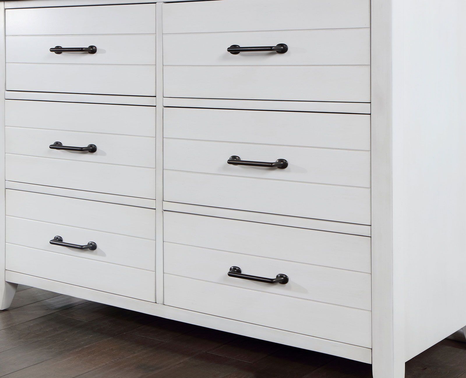 White Color Nightstand Bedroom 1Pc Nightstand Solid Wood Black Appliance Pull 2 Drawers Bedside Table Gray Top, Two Tone Finish White Gray 2 Drawers Bedroom Bedside Cabinet Classic,Contemporary,Modern Rubberwood Drawers Solid Wood