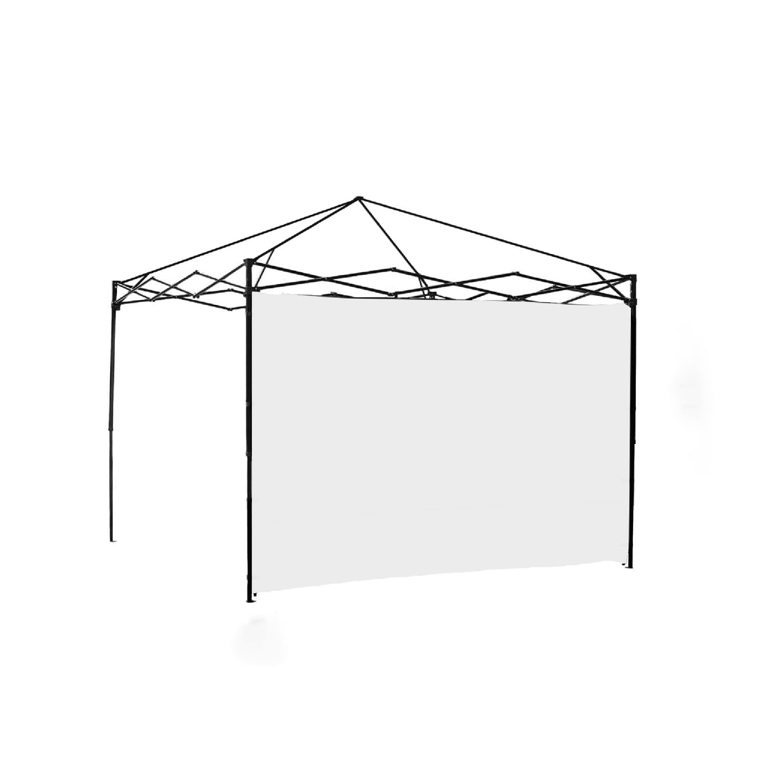 Canopy Sidewall For 10X10Ft Pop Up Canopy Tent, 3 Pack Sunwall, 2Pcs With Windows,1Pcs Without Windows.White White Polyester