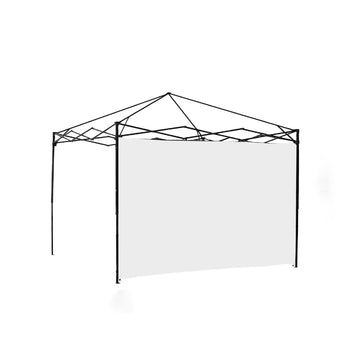 Canopy Sidewall For 10X10Ft Pop Up Canopy Tent, 3 Pack Sunwall, 2Pcs With Windows,1Pcs Without Windows.White White Polyester