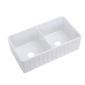 Double Blow White Farmhouse Sink Deep Apron Sink Undermount Farmhouse Kitchen Sink Single Farm Sink White Fireclay