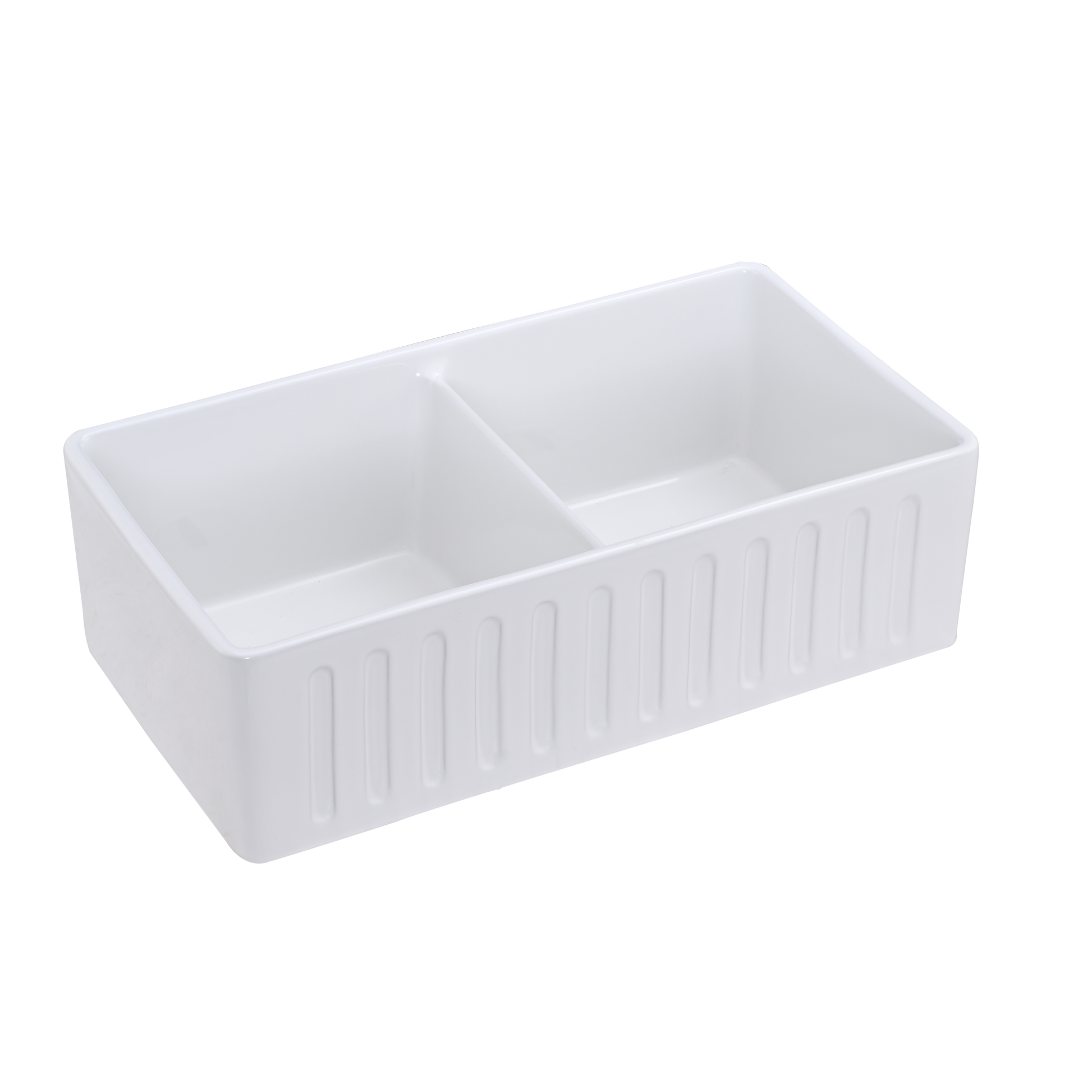 Double Blow White Farmhouse Sink Deep Apron Sink Undermount Farmhouse Kitchen Sink Single Farm Sink White Fireclay