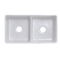 Double Blow White Farmhouse Sink Deep Apron Sink Undermount Farmhouse Kitchen Sink Single Farm Sink White Fireclay