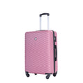 Luggage 4 Piece Abs Lightweight Suitcase With Rotating Wheels, 24 Inch And 28 Inch With Tsa Lock, 16 20 24 28 Pink Pink Abs