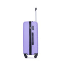 Luggage 4 Piece Abs Lightweight Suitcase With Rotating Wheels, 24 Inch And 28 Inch With Tsa Lock, 16 20 24 28 Light Purple Light Purple Abs