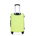 Luggage 4 Piece Abs Lightweight Suitcase With Rotating Wheels, 24 Inch And 28 Inch With Tsa Lock, 16 20 24 28 Fluorescent Green Fluorescent Green Abs