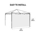 Canopy Sidewall For 10X10Ft Pop Up Canopy Tent, 3 Pack Sunwall, 2Pcs With Windows,1Pcs Without Windows.White White Polyester