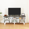 Tv Stand,Tv Cabinet,American Country Style Tv Lockers,The Toughened Glass Door Panel,Metal Handles,Birch Legs,Turn Down The Drawer,Can Be Placed In Lounge Room,Living Room Or Bedroom,Color:White Gray White Gray Primary Living Space 60 69 Inches 60 69