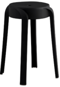 6 Pack Stackable Classroom Stools Plastic Stools Nesting Stools Colorful Round Stools Indoor Outdoor Flexible Seating Decorative Stools Chairs For Home Office School Classroom Black Black Plastic