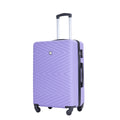 Luggage 4 Piece Abs Lightweight Suitcase With Rotating Wheels, 24 Inch And 28 Inch With Tsa Lock, 16 20 24 28 Light Purple Light Purple Abs