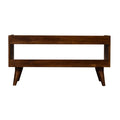 Mud Linen Nordic Storage Bench Chestnut Foam Wood Fabric