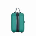 4 Piece Abs Lightweight Suitcase, 14 Inch Makeup Box, Aircraft Wheels 14 20 24 28 Dark Green Dark Green Abs