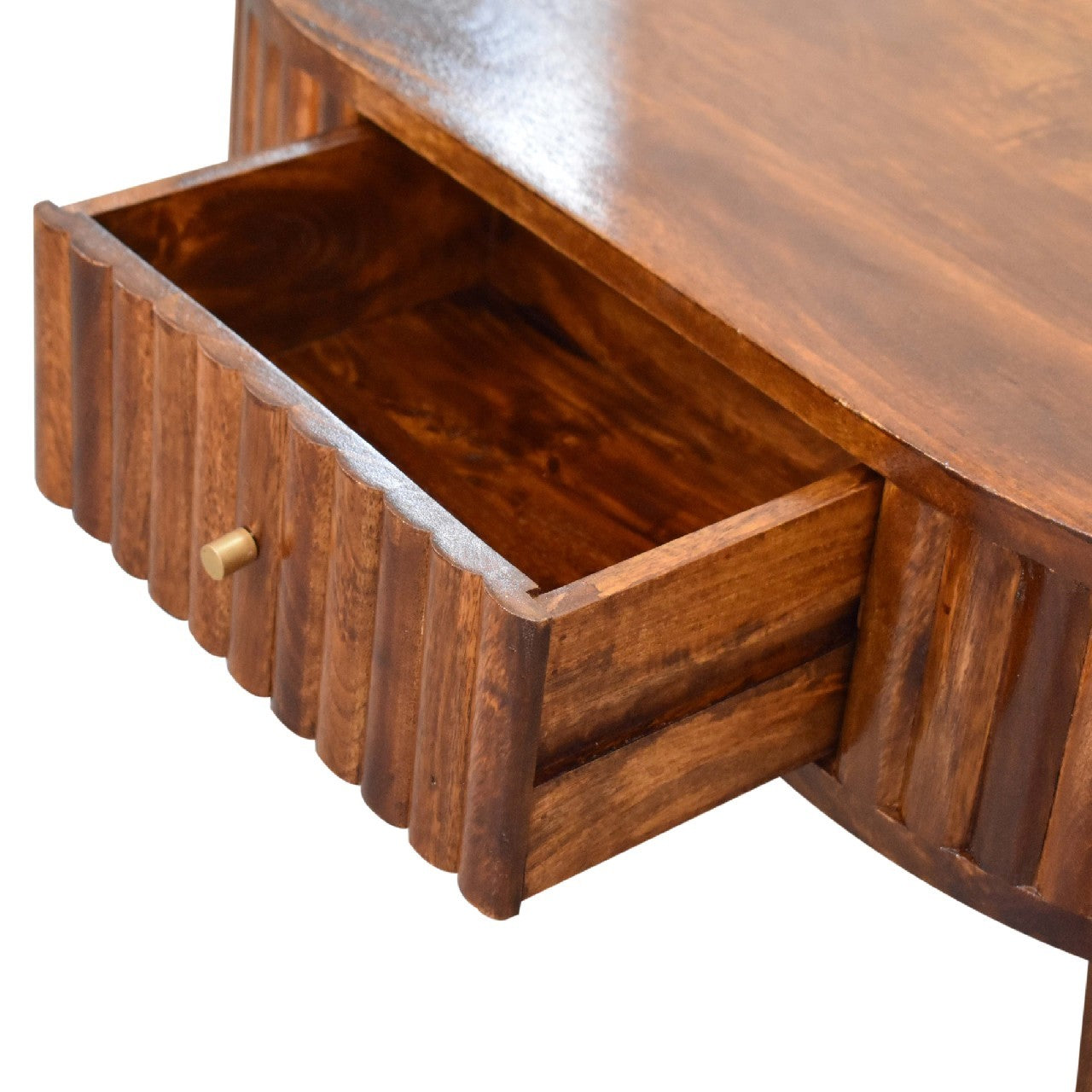 Stripe Chestnut Coffee Table Chestnut Solid Wood