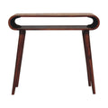 Amaya Nordic Style Console Table Chestnut Solid Wood