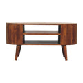 Cortez Chestnut Media Unit Chestnut Solid Wood